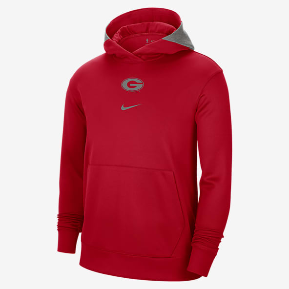 Mens Red Hoodies Pullovers. Nike